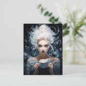 ブレー霜の降りたズ:コーヒー愛好家のための冬のエリクシャー シーズンポストカード (スタンド正面)