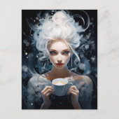 ブレー霜の降りたズ:コーヒー愛好家のための冬のエリクシャー シーズンポストカード (正面)