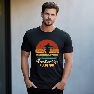 ブレckenridge コロラド スキー ヴィンテージ マウンテンスキー tシャツ