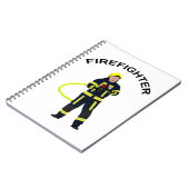 ブロアーEinsatzkleidung NotizblockのFeuerwehrmann ノートブック (左側)