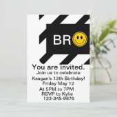 ブロイットは私の誕生日、ブロバースデーパーティー招待状 招待状 (スタンド正面)