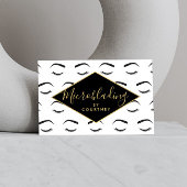 ブロウと発疹マイクロブラディング白/黒/金ゴールド 名刺