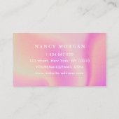 ブロウズグルーヴィーレトロピンク 名刺 (裏面)