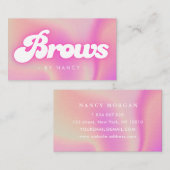 ブロウズグルーヴィーレトロピンク 名刺 (正面/裏面)