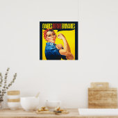 ブロウズフェミニストユーモアの前の卵巣 ポスター (キッチン)