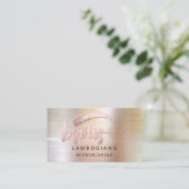 ブロウズロゴマイクロブレードソーシャルメディアバラブラシ 名刺 (スタンド正面)