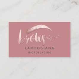 ブロウズロゴマイクロブレードソーシャルメディアバラ赤面Busi 名刺