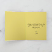 ブロエレガント金ゴールドブラザー50誕生日 カード (内部)