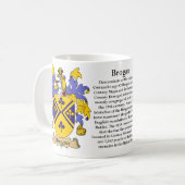 ブロガン、起源、意味および頂上 コーヒーマグカップ (正面左)