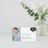 ブロガーおよびグラフィックデザイナー 名刺 (スタンド正面)