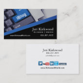 ブロガーのジャーナリストのニュースの作家のWordPressのブログ 名刺 (正面/裏面)