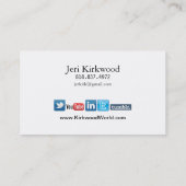 ブロガーのジャーナリストのニュースの作家のWordPressのブログ 名刺 (裏面)