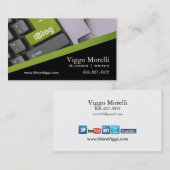 ブロガーの作家の編集者のインターネットのWordPressのブログ 名刺 (正面/裏面)