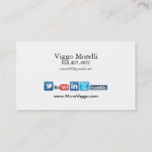 ブロガーの作家の編集者のインターネットのWordPressのブログ 名刺 (裏面)