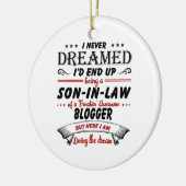 ブロガーの義理素晴らし息子 セラミックオーナメント (左)