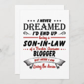 ブロガーの義理素晴らし息子 案内状 (正面/裏面)