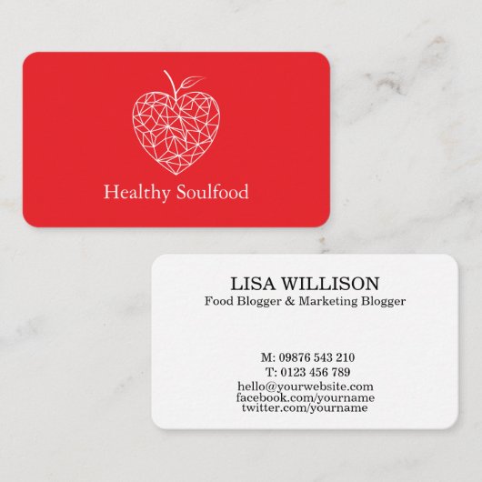 ブロガーパーソナライズされた・インフルエンサー・コンテンツ作成者 名刺 (正面/裏面)