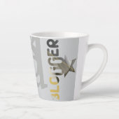 ブロガーラテマググ抽象芸術インテリアデコールブラック カフェラテマグ (右)