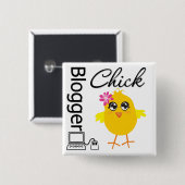 ブロガーChick 缶バッジ (正面&裏面)
