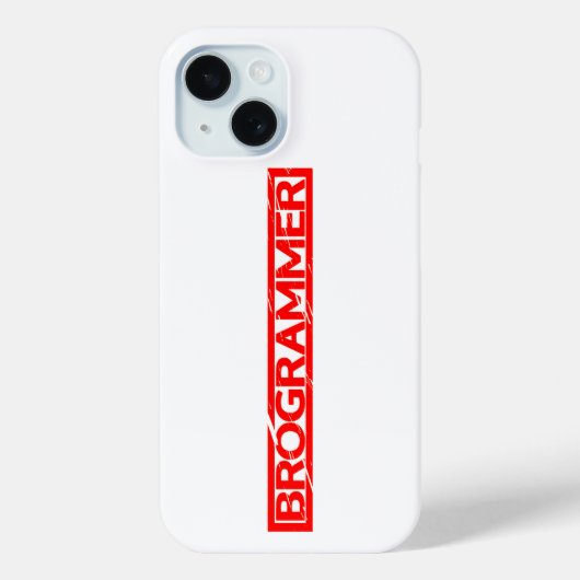ブログラマー切手 Case-Mate iPhoneケース (裏面)