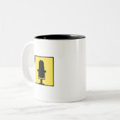 ブログロゴコーヒーマグの声 ツートーンマグカップ (正面左)