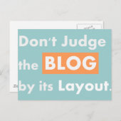 ブログ引用文が判断しない ポストカード (正面/裏面)