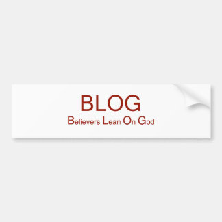 ブログ バンパーステッカー