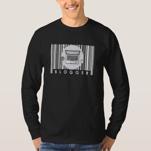 ブログInternet Blogging Content CreatorノートPC Blo Tシャツ (正面)