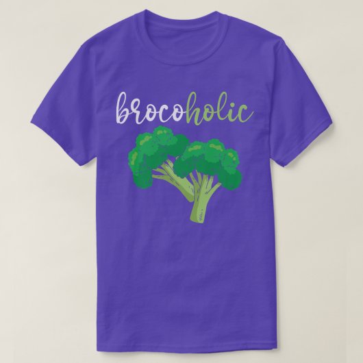 ブロコロイブロッコリービーガン恋人の野菜ヘルシー Tシャツ (デザイン正面)