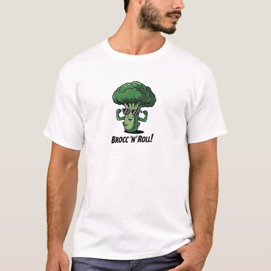 ブロコロリのロックなデザイン Tシャツ (正面)