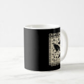 ブロスの前のカラスが君の地元の殺人を支援おもしろい コーヒーマグカップ (正面右)