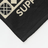 ブロスの前のカラスが君の地元の殺人を支援おもしろい フリースブランケット (角)