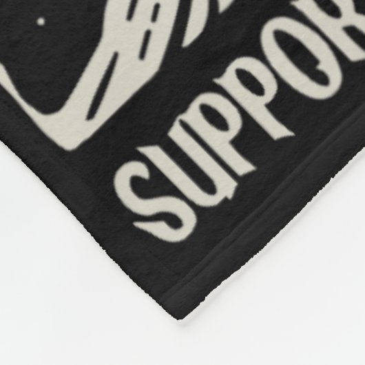 ブロスの前のカラスが君の地元の殺人を支援おもしろい フリースブランケット (角)