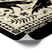 ブロスの前のカラスが君の地元の殺人を支援おもしろい ポスター (角)