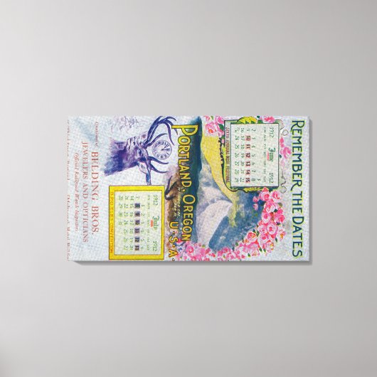 ブロスをベルト。宝石商の広告 キャンバスプリント (正面)