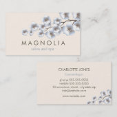 ブロッエレガントサムブルーシック美しいスパ名刺 名刺 (正面/裏面)