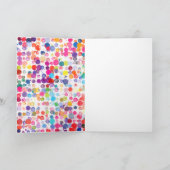 ブロッカラフルツシャルボードキッズハッピーバースデーカード 招待状 (内部)