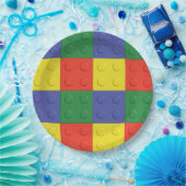 ブロックおよび煉瓦パーティーのプレート ペーパープレート (パーティー)