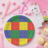 ブロックおよび煉瓦パーティーのプレート ペーパープレート (パーティー)