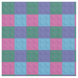 ブロックおよび煉瓦-女の子 ファブリック