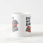 ブロックが付いているまだ演劇 コーヒーマグカップ (中央)