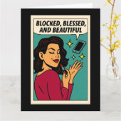 ブロックされたが祝福され、美しい カード (黄色い花)