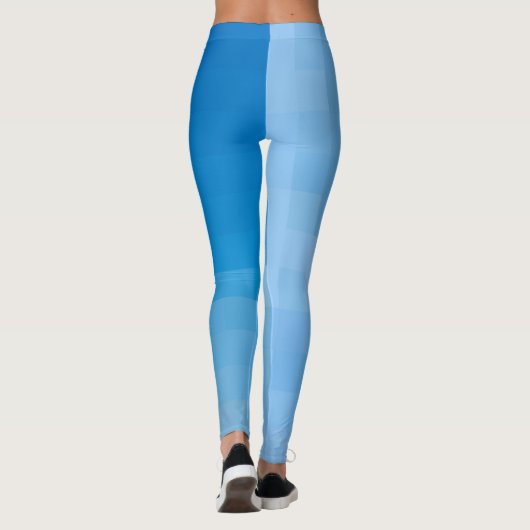 ブロックされたブルースオールオーバープリントレギンス レギンス (裏面)