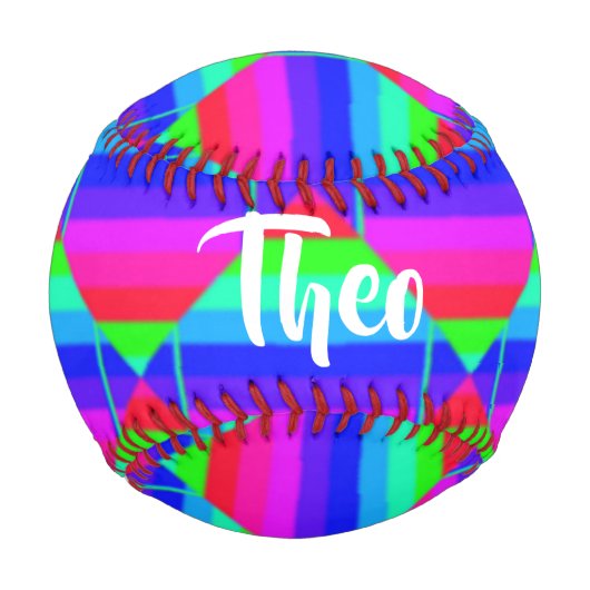 ブロックされた虹の形状 野球ボール (正面)