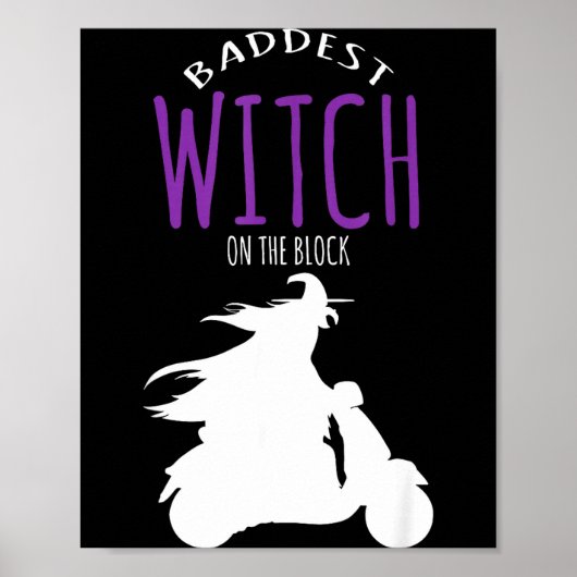 ブロックで一番恐ろしい魔女 - ハロウィンコスチューム ポスター (正面)
