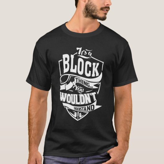 ブロックなこと Tシャツ (正面)
