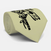ブロックのとまり木の《鳥》ハヤブサ ネクタイ (ロール)