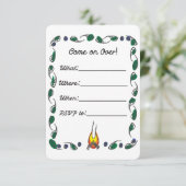 ブロックのパーティの招待状 招待状 (スタンド正面)