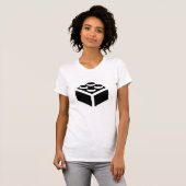 ブロックのピクトグラムのTシャツ Tシャツ (正面フル)