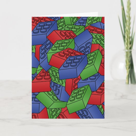 ブロックの山 カード (正面)